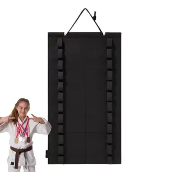  Стойка для дисплея пояса каратэ Настенная стойка из 12 ремней Держатель пояса для тхэквондо Органайзер для ремней боевых искусств для учащихся