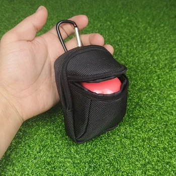 Сумка для мячей для гольфа Карманный держатель мяча для гольфа для мужчин и женщин Сумка для футболок для гольфа с карабином 2-слойные сумки для гольфа на молнии