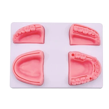 Тренировочная прокладка для стоматологического шовного материала, разработанная с 4 реалистичными силиконовыми зубными шовными подушечками Dropship