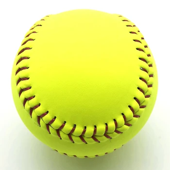  Тренировочный мяч Софтбол 12 дюймов Официальный размер Вес Крышка из ПВХ Спортивная практика Немаркированный тренировочный мяч Durabe для использования