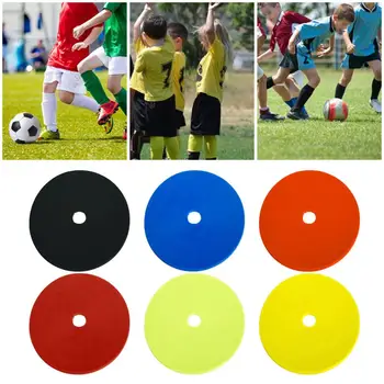 Тренировочный точечный маркер Морозостойкие маркеры Яркие цветные футбольные тренировочные диски для нескользящей футбольной полосы препятствий Улучшение