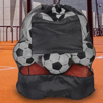 Футбольная сетчатая сумка для мяча Сумки на шнурке Хранение для баскетбола и волейбола